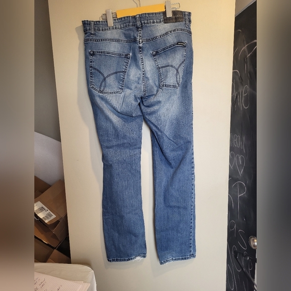 Calvin Klein Men's Blue Jeans, Size 34 X 32 - Picture 3 of 7